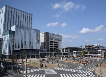 藤枝駅周辺は中心地として栄えています