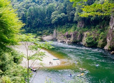 吉野熊野国立公園「瀞峡」で川遊び体験