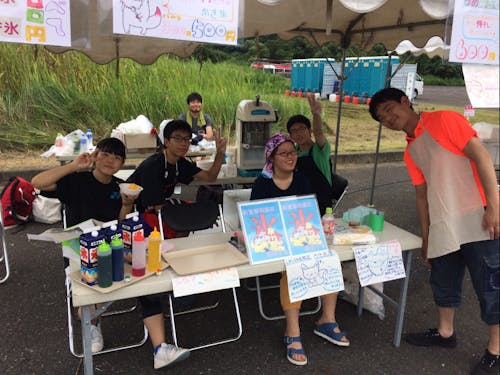 9月1日かき氷屋台を出店しました