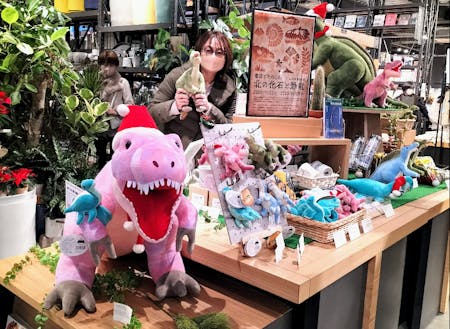 「北の化石と恐竜」展/江別 蔦屋書店  物販風景