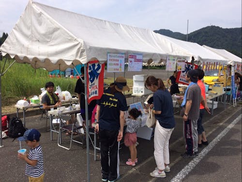 9月1日に行ったかき氷屋台出店の様子