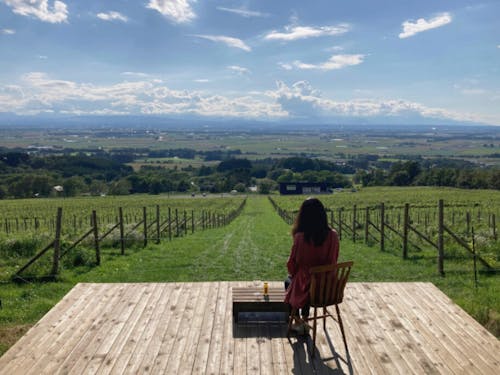 ワイン畑でワインを飲む!絶景テラス「maoi salud」