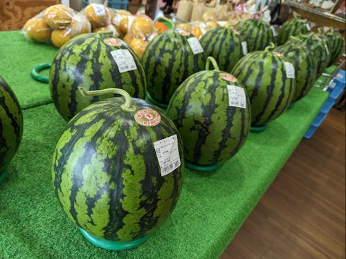 季節の果物が並びます