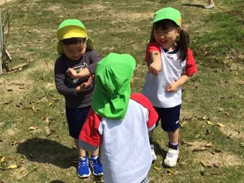 虫やカエルも、お友達