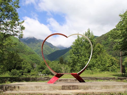 地元中学生おすすめの高原のベンチ