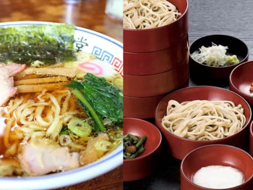 ご当地ラーメンの白河ラーメンや日本4大そばと称される白河そば