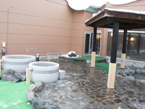 移住体験住宅の近くにある温泉施設