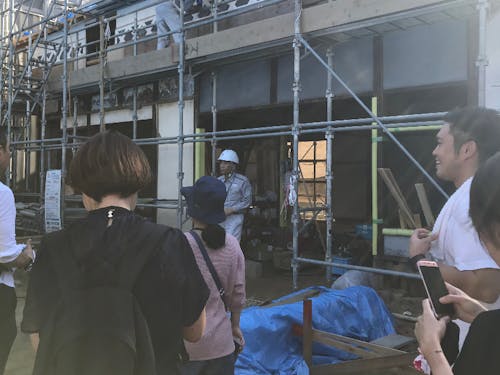 改装中の空き家物件見学