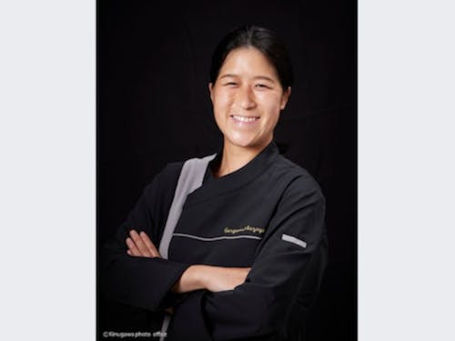 起業型協力隊仲間 久保さん。フリーランスのパティシエとして活動。