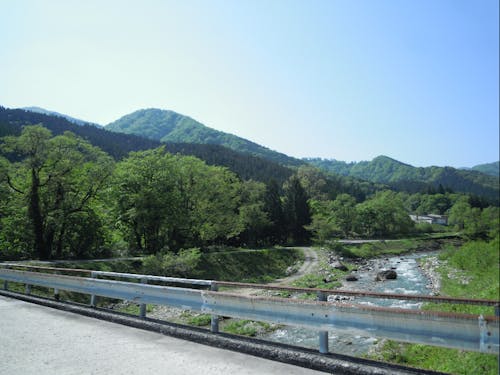 利賀村を流れる清流、百瀬川
