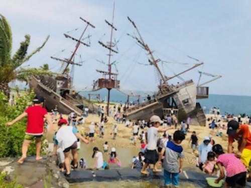 賑わい溢れる広野海岸公園(用宗)