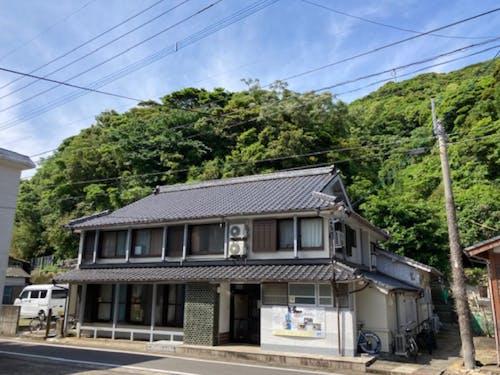 奈留しまなび舎、地区約100年の古民家、外観は昔のままです!