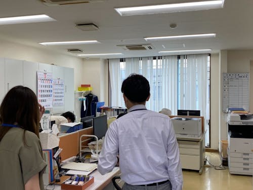 デスクを置く予定の笠間観光協会