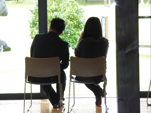 <昨年度の様子>素敵な景色を見ながらお話タイム