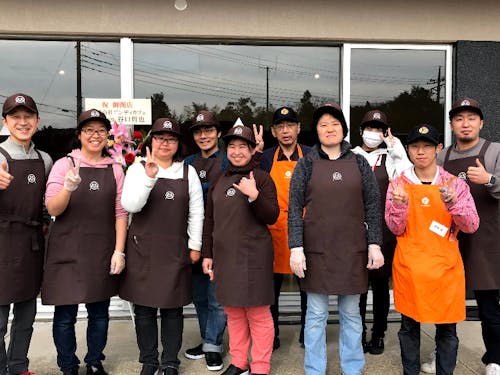 障がい者とスタッフ