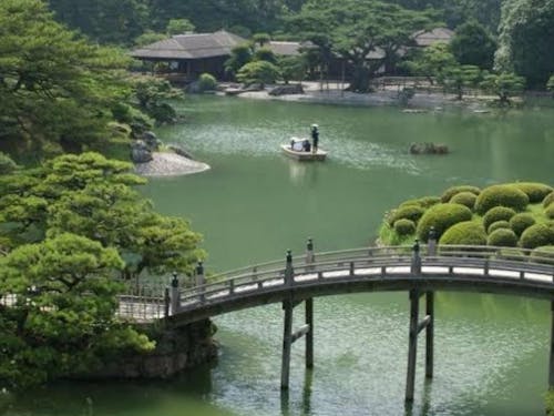 高松市中心部　栗林公園