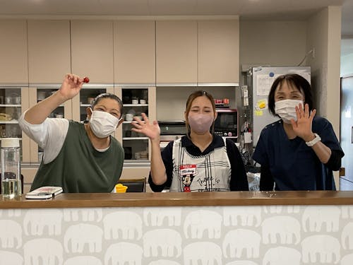 職員さんの笑顔に癒されます!