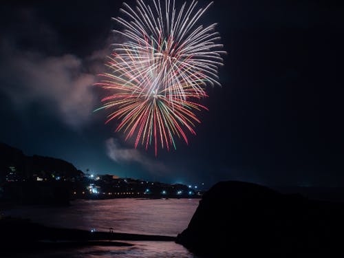 夏の「みなとまつり」の花火
