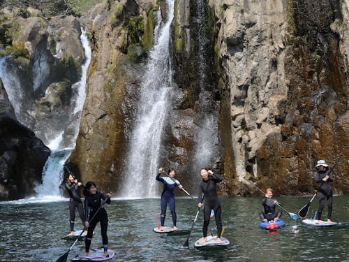 滝の近くにもいける小野湖SUP
