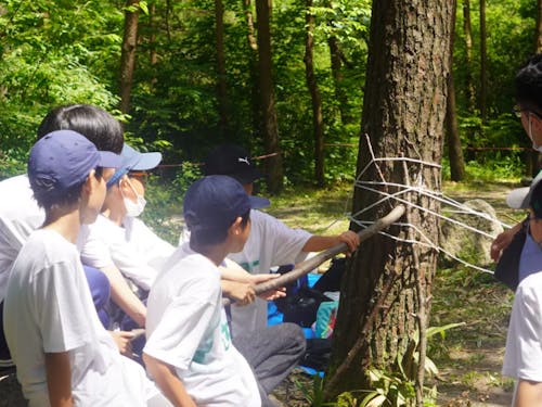 ネイチャーゲーム・秘密基地づくり