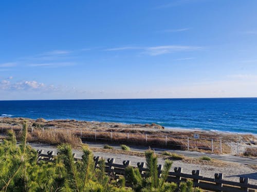 浅羽海岸の中央に位置する同笠（どうり）海岸