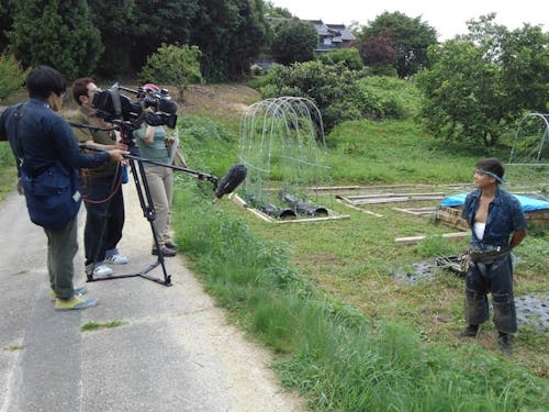 テレビ撮影風景