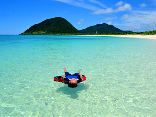 透明度抜群の、伊平屋村の海