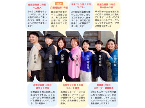 令和5年度活動している錦江町の協力隊のみんな。