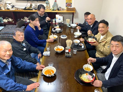 会合を、ラーメン屋さんで行うのが喜多方スタイル