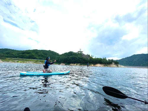 湖からの景色は絶景です!