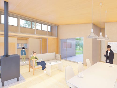 温かみ、そして開放感のある内装。※画像はイメージです。