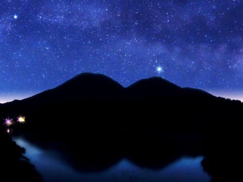 三瓶山の星空