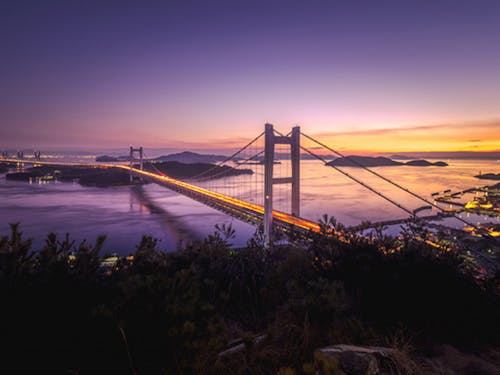 瀬戸大橋の夕景