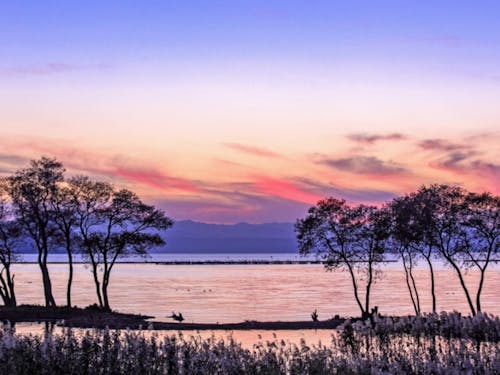 琵琶湖の夕景(photo by KAWASE)