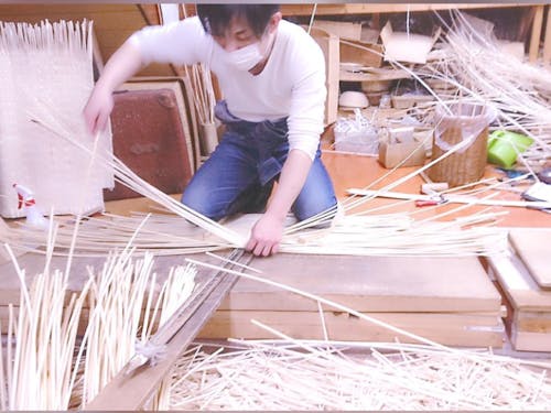 コリヤナギを編む①