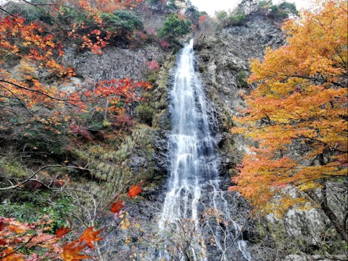 秋は過ごしやすく、アウトドアにピッタリ(写真は「天滝」です)
