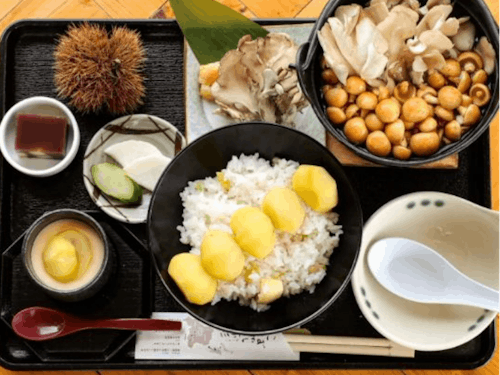 須木栗定食(栗5個)