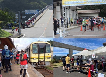 八川地区一丸となって開催する「奥出雲おろちループグルメマラソン」