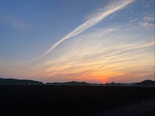 みなべ町の夕暮れ時