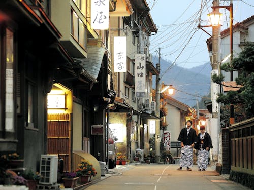 風情ある俵山温泉街