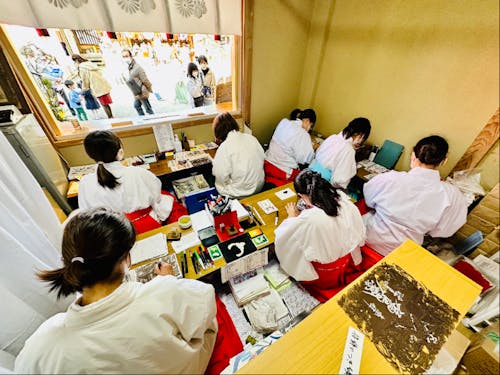 授与所内の風景