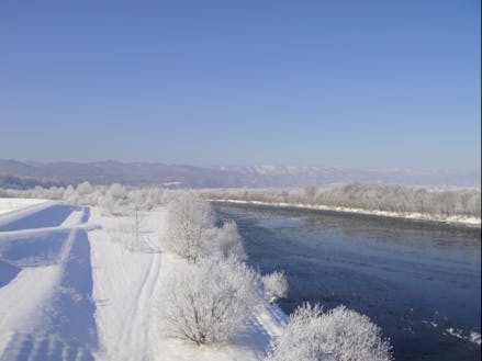 真冬の天塩川