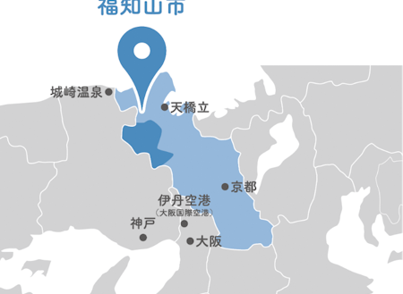 福知山市の位置図