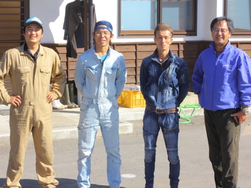 結心ファームの皆さん「和気藹々とした職場でストレスなく働いています!まずは気軽に遊びに来てけらいん!」