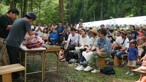 狩猟とサウナのイベントの様子。実物大の射撃スペースがあったり、子どもから大人まで沢山の方にご参加いただきました!