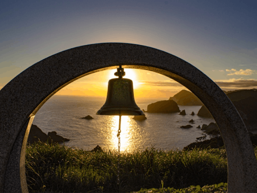 ユウスゲ公園からみえる夕日