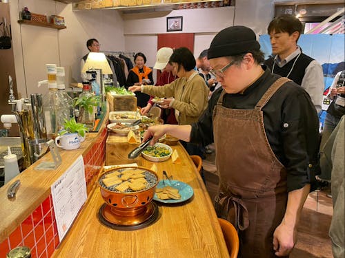 地元食材を使った料理でおもてなし