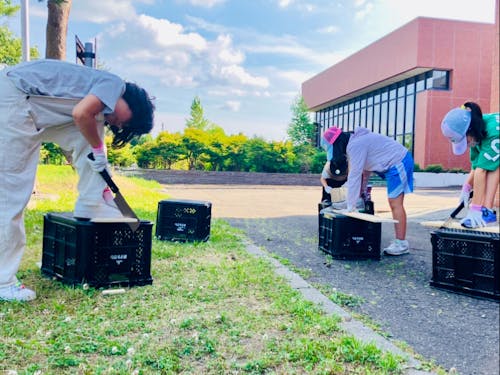 青空DIY企画 みんなで鳥の巣箱をつくりました