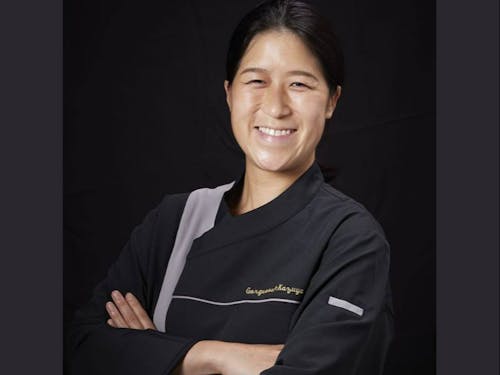 起業型協力隊仲間 久保さん。フリーランスのパティシエとして活動。