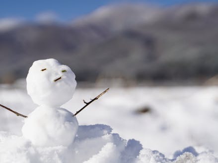 雪だるまが作れるほどの雪は１シーズンに２、３回だけです⛄